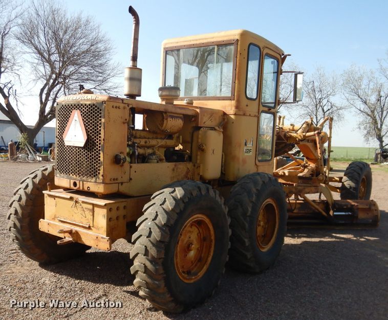 image for item DJ1185 1969 Caterpillar 12F  rigid frame motor grader