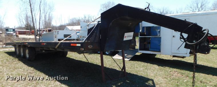 image for item DJ5991 1974 Dakota Trail-eze 2341HW tilt deck equipment trailer