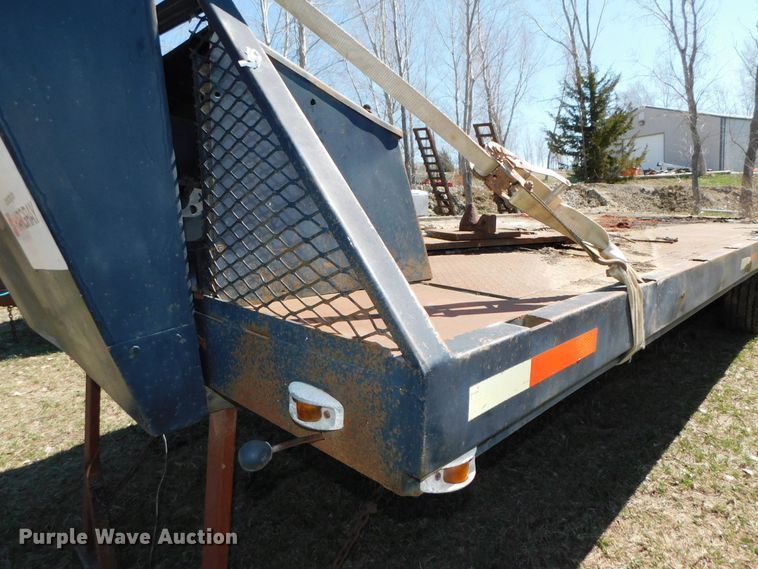 image for item DJ5991 1974 Dakota Trail-eze 2341HW tilt deck equipment trailer