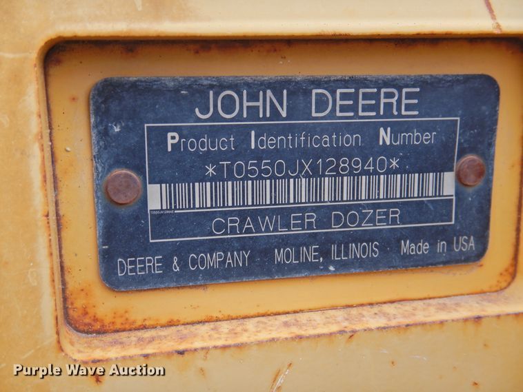 image for item DJ8434 2006 John Deere 550J LT  dozer