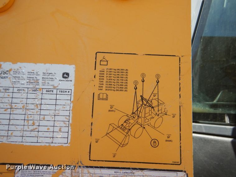 image for item DJ8841 2013 John Deere 624K  wheel loader