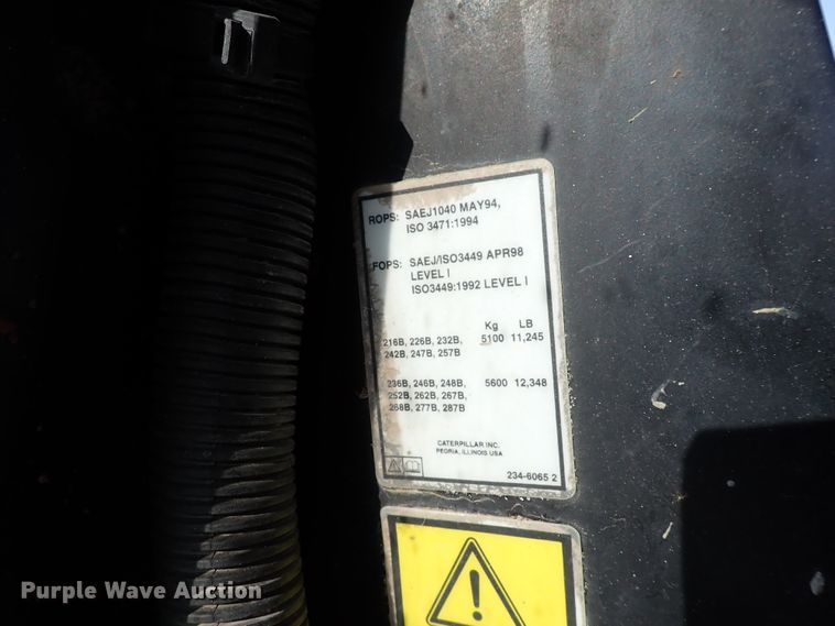 image for item DK4658 2006 Caterpillar 257B  tracked skid steer loader