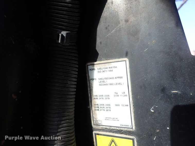 image for item DK4658 2006 Caterpillar 257B  tracked skid steer loader