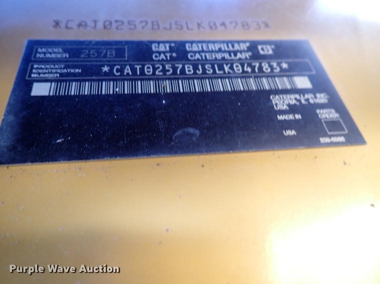 image for item DK4658 2006 Caterpillar 257B  tracked skid steer loader