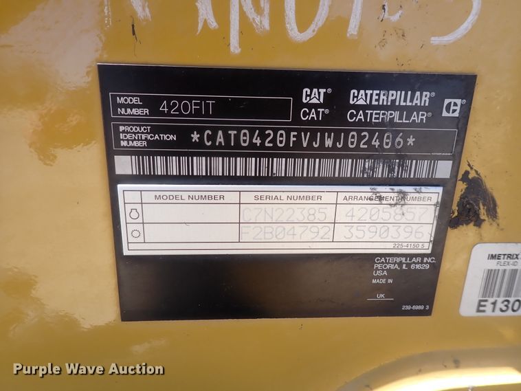 image for item DK4684 2014 Caterpillar 420F IT  backhoe