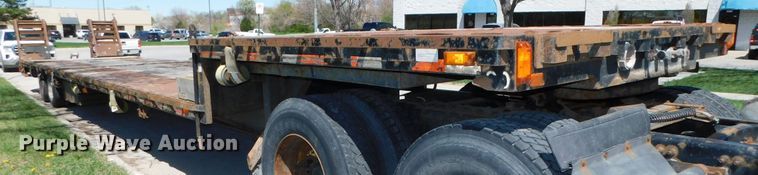 image for item DK8511 1996 Tarasport drop deck equipment trailer