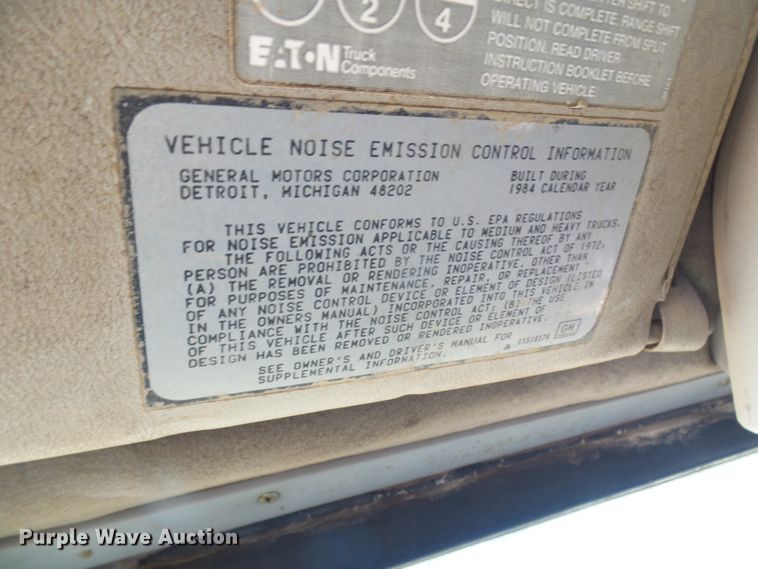 image for item DL0858 1984 GMC AM General  tank truck