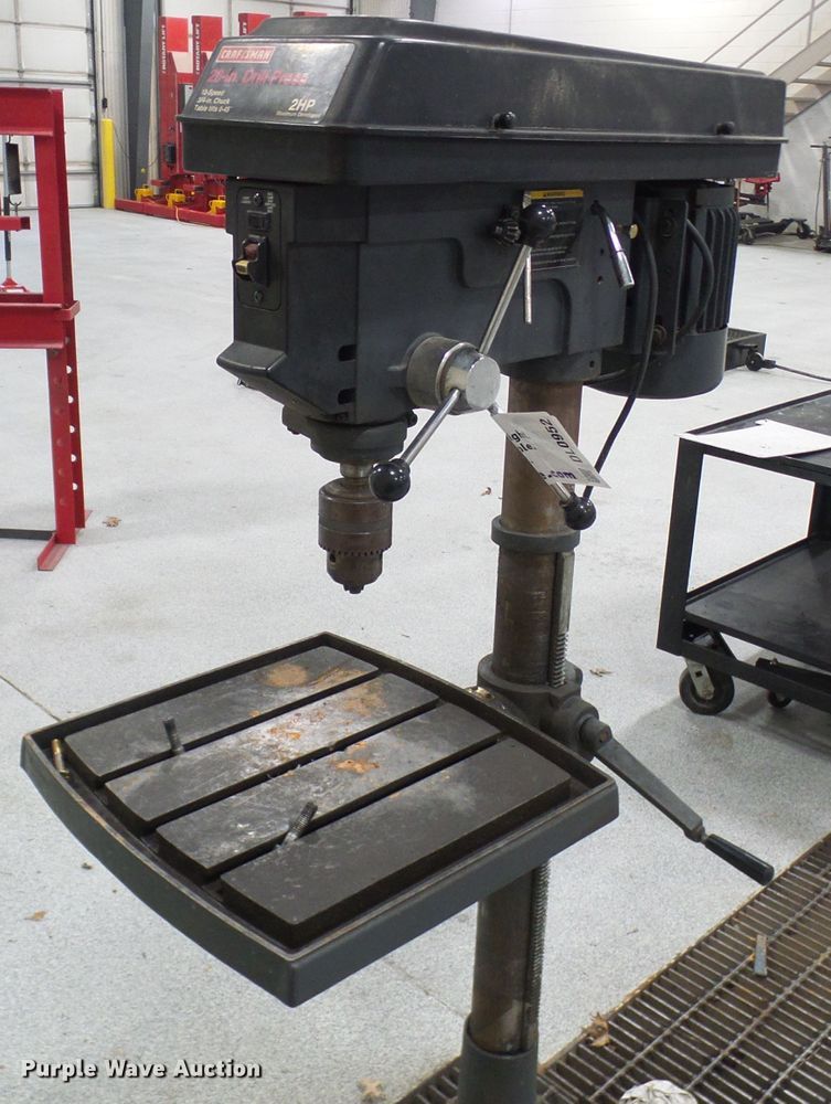 Craftsman drill press in Tipton, MO Item DL0952 for sale Purple Wave