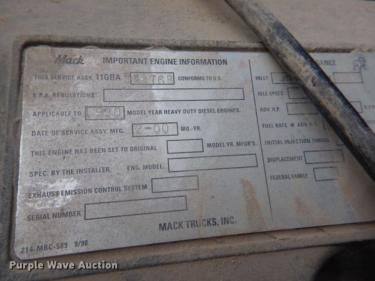 image for item DL4933 1989 Mack DM690S  ready mix truck