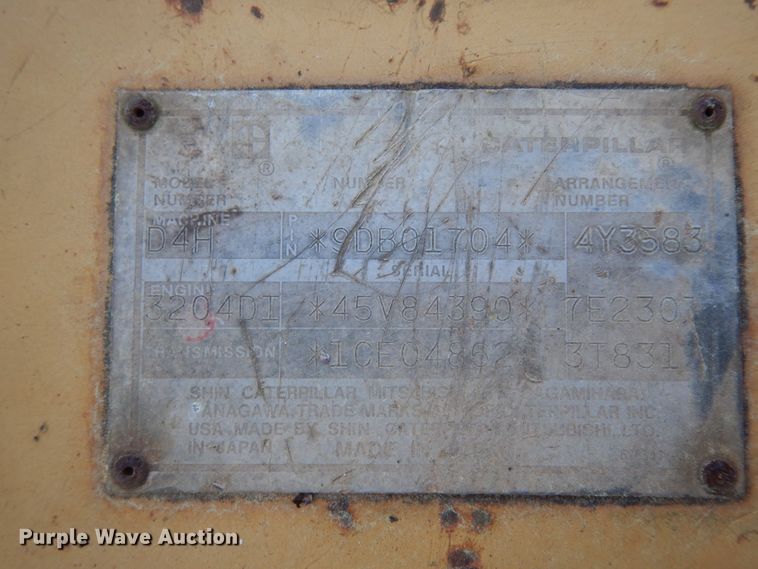 image for item DM2906 1989 Caterpillar D4H LGP  dozer