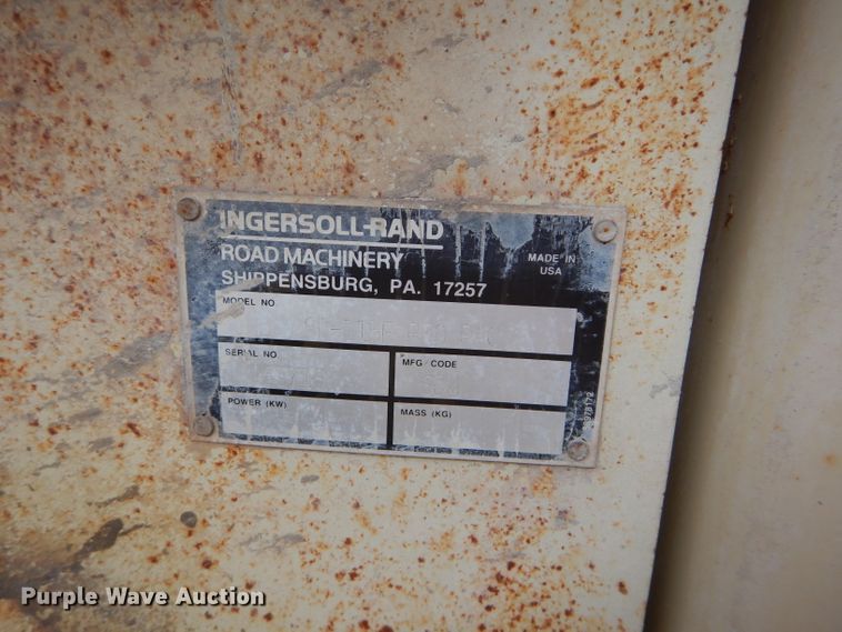 image for item DM4251 2000 Ingersoll Rand SD-115F  single drum vibratory roller