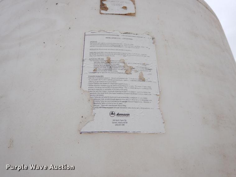 image for item DM4255 Ammann poly tank