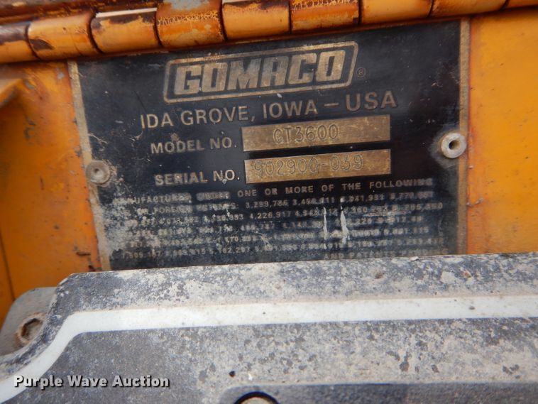 image for item DM4267 1996 Gomaco GT3600 curb machine