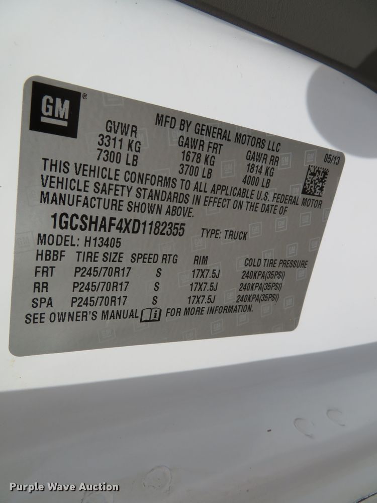 image for item DN5756 2013 Chevrolet Express  van