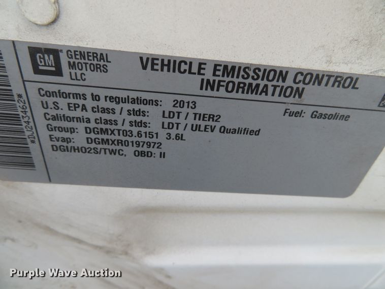 image for item DN5757 2013 Chevrolet Traverse LT  SUV