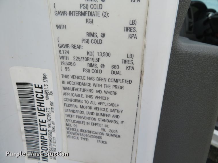 image for item DN5758 2008 Dodge Ram 5500  utility / service truck