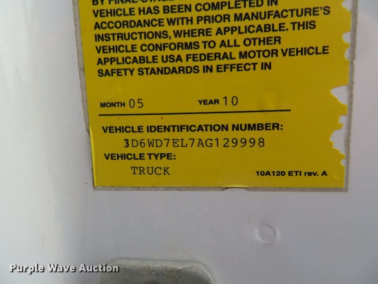 image for item DN5759 2010 Dodge Ram 5500HD  bucket truck