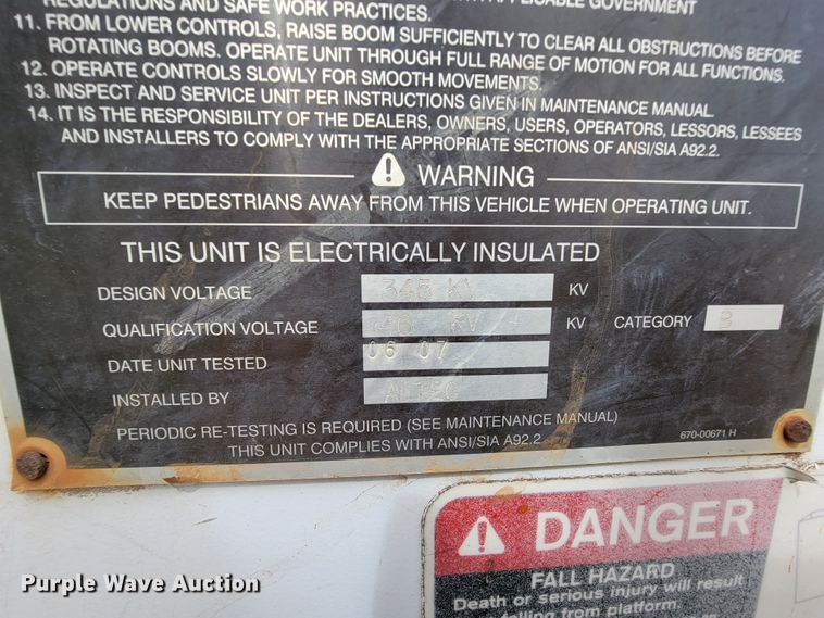 image for item FL9182 2007 Ford F750  bucket truck