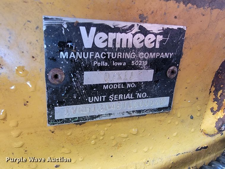 image for item FL9221 1996 Vermeer D7X11 Navigator  directional boring unit