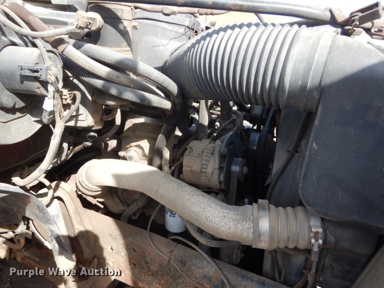 image for item HE9582 1999 Ford F800  dump flatbed truck