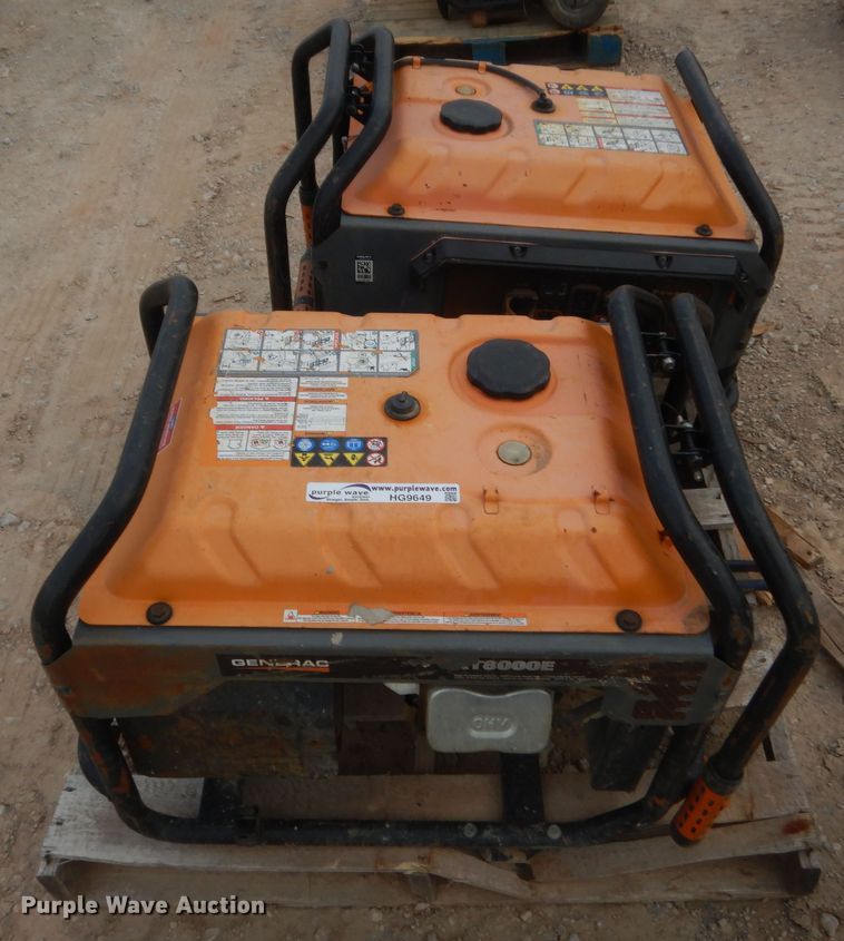 image for item HG9649 (2) Generac XT8000E generators