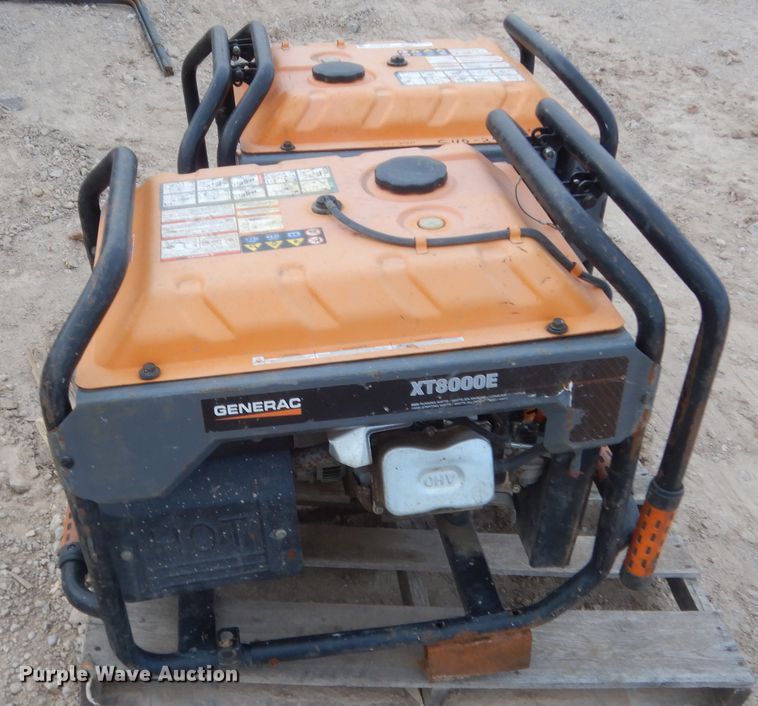 image for item HG9649 (2) Generac XT8000E generators
