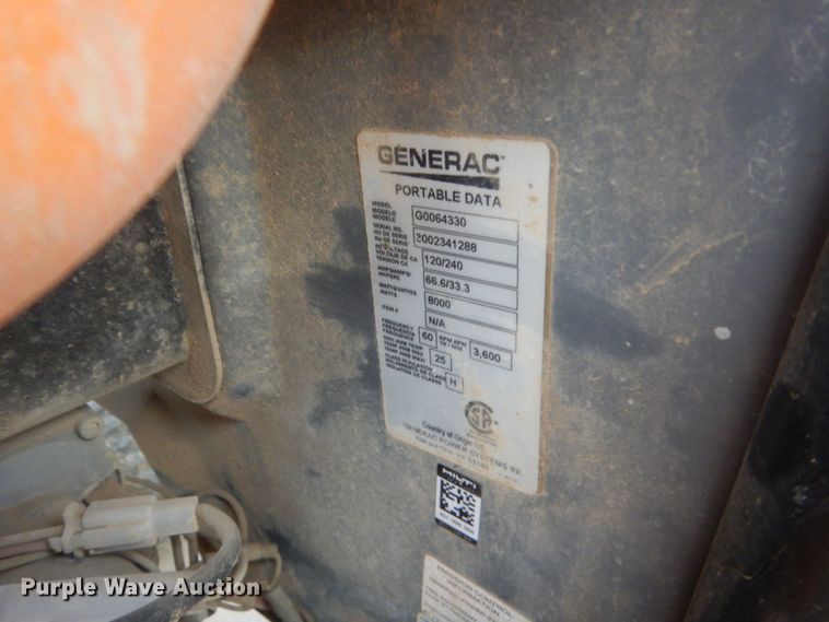 image for item HG9649 (2) Generac XT8000E generators