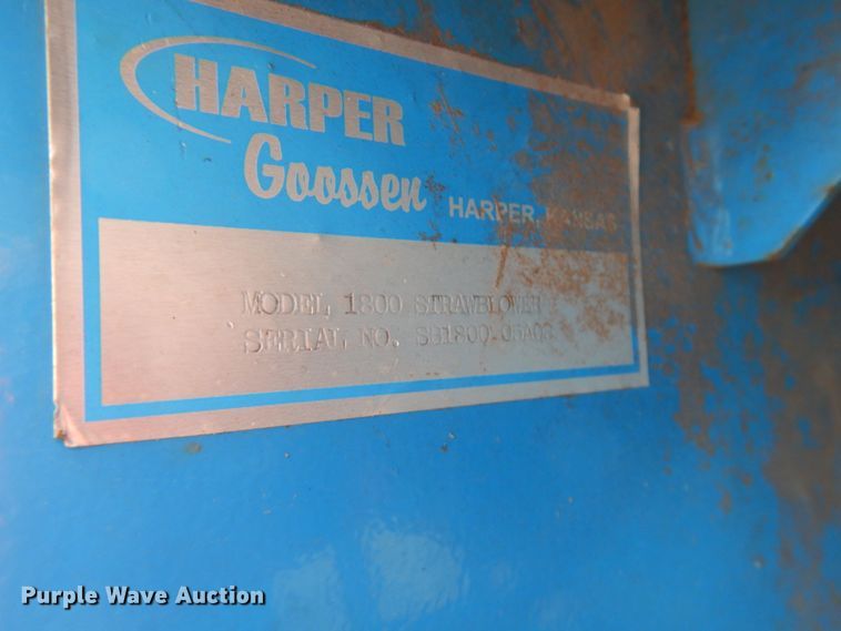 image for item HR9061 Harper Goosen 1800  straw blower