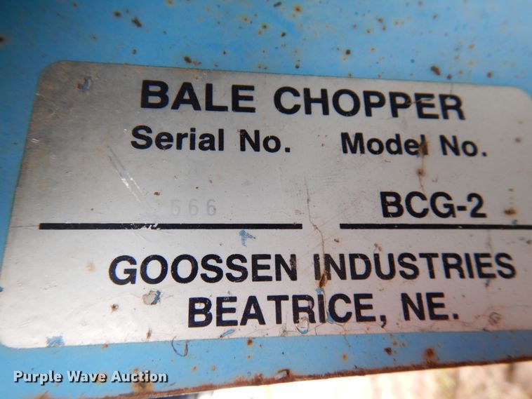 image for item HR9062 Goosen BCG-2  bale chopper