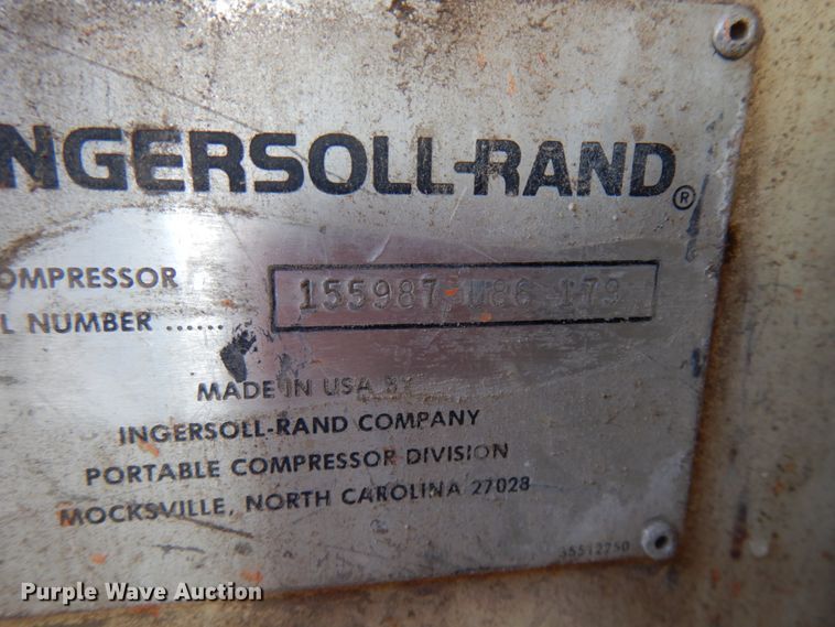 image for item HR9072 Ingersoll Rand 160  air compressor