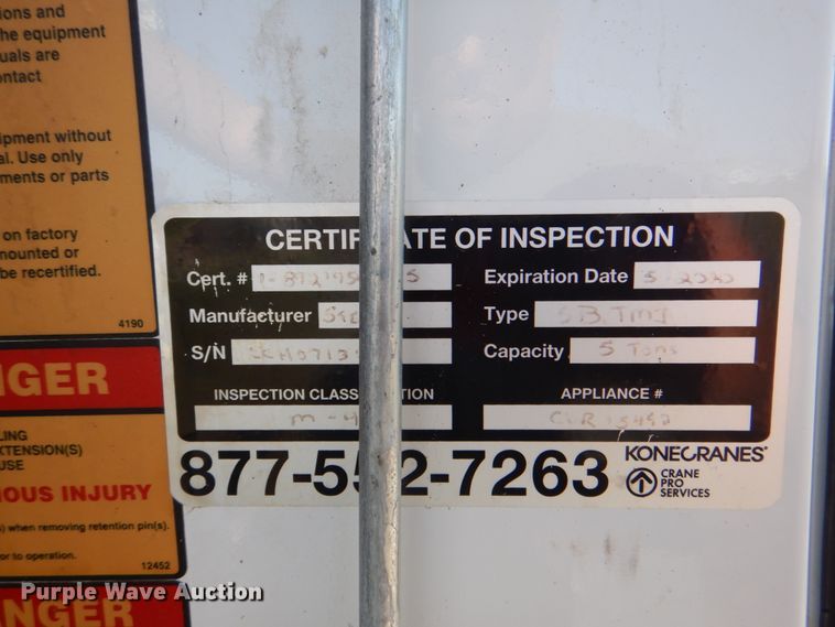 image for item HX9203 2008 Ford F750  utility / service truck