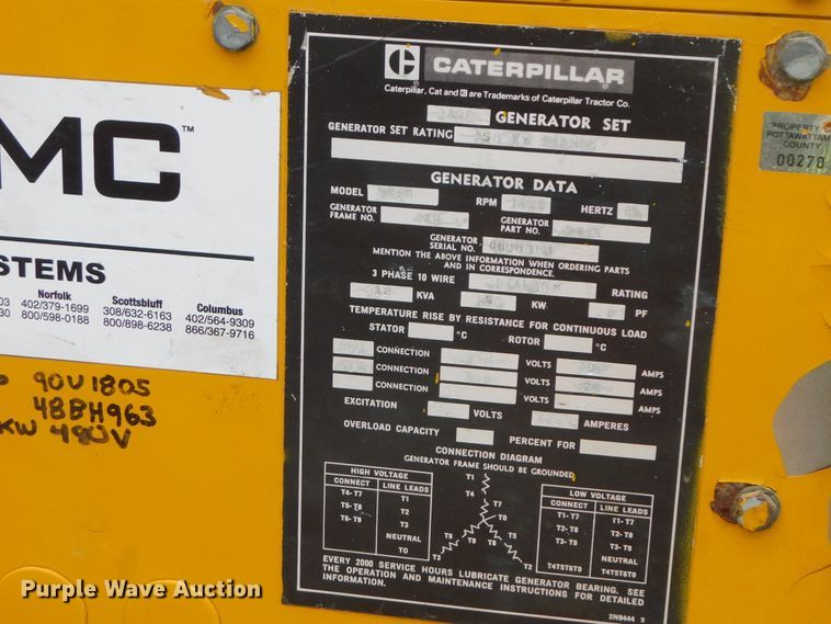 image for item HX9251 1993 Caterpillar SR4  generator