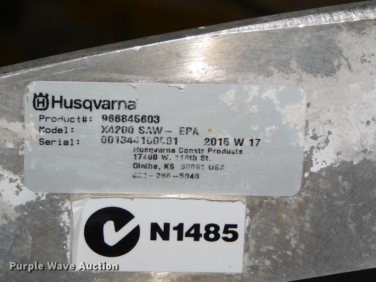 image for item HX9274 Husqvarna Soff-Cut X4200 SAW-EPA concrete saw