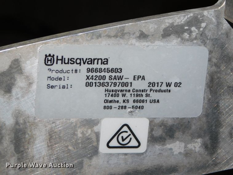 image for item HX9275 Husqvarna Soff-Cut X4200 SAW-EPA concrete saw