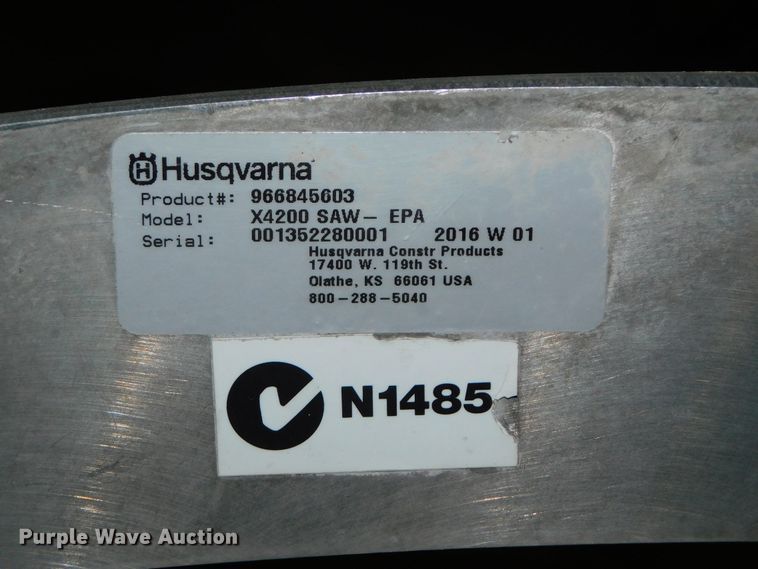 image for item HX9277 Husqvarna Soff-Cut X4200 SAW-EPA concrete saw