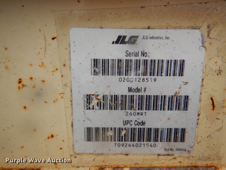 image for item II9917 2005 JLG 260MRT  scissor lift