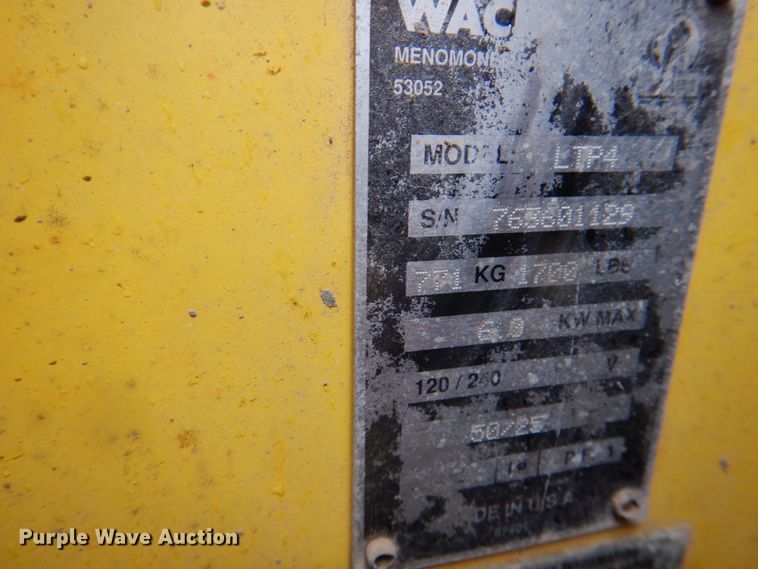 image for item II9918 Wacker LTP4  light plant