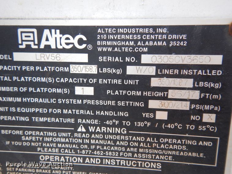 image for item IP9110 2005 Ford F750 Super Duty  forestry bucket truck