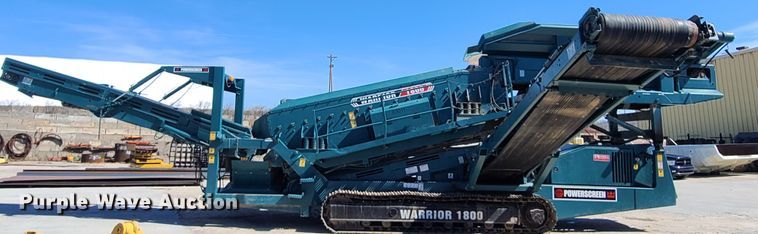 image for item IQ9081 2004 Powerscreen Warrior 1800  screening plant