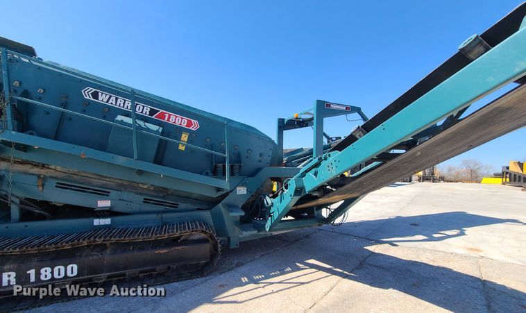image for item IQ9081 2004 Powerscreen Warrior 1800  screening plant