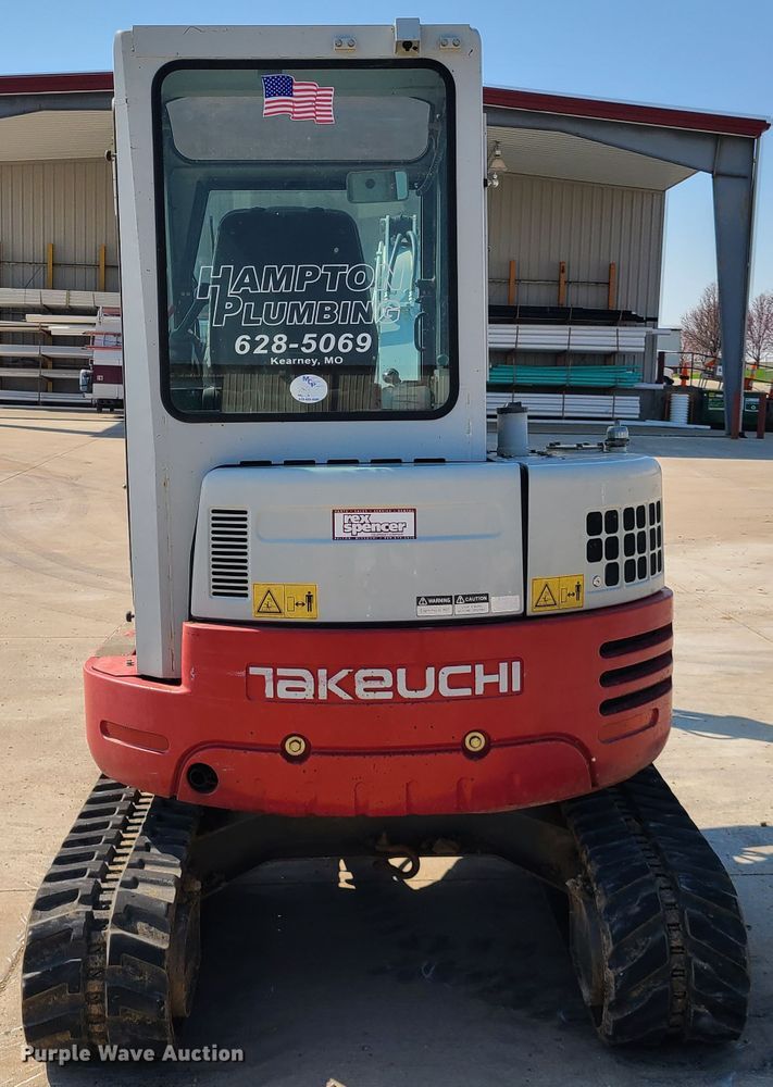image for item IQ9096 2008 Takeuchi TB138FR  mini excavator