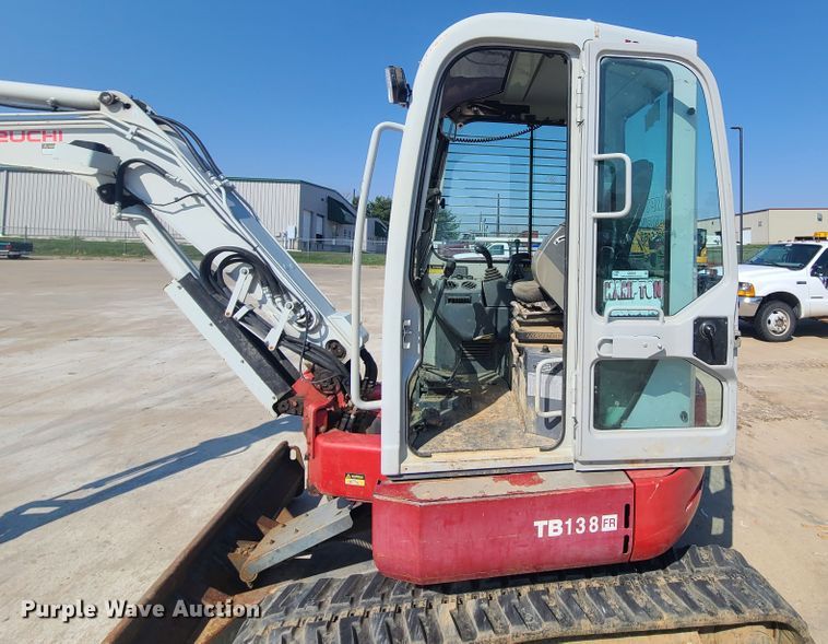 image for item IQ9096 2008 Takeuchi TB138FR  mini excavator