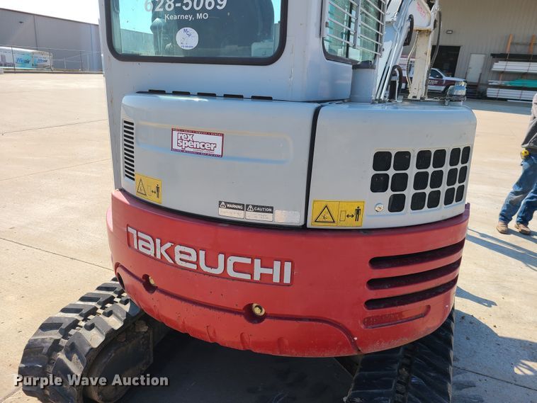 image for item IQ9096 2008 Takeuchi TB138FR  mini excavator