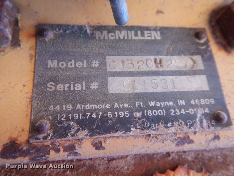 image for item IX9433 McMillen C1320H256 skid steer post hole auger