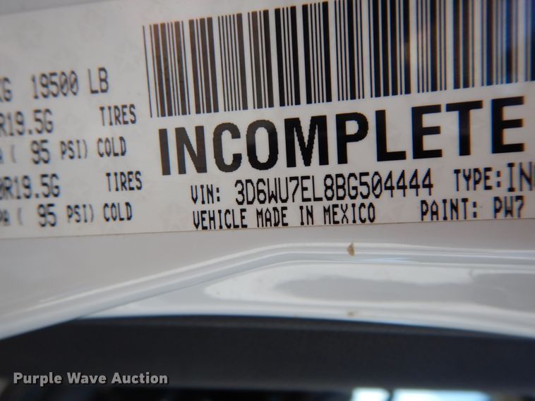 image for item IX9439 2011 Dodge Ram 5500HD  bucket truck