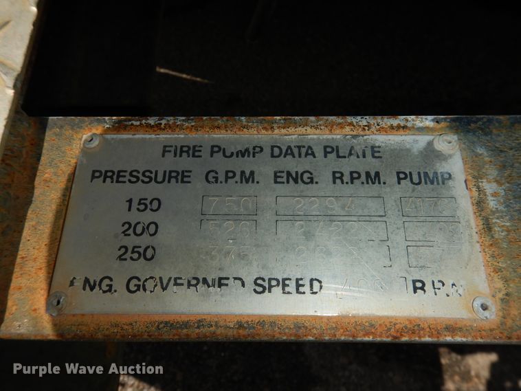 image for item DI6537 1980 Ford F700  pumper fire truck