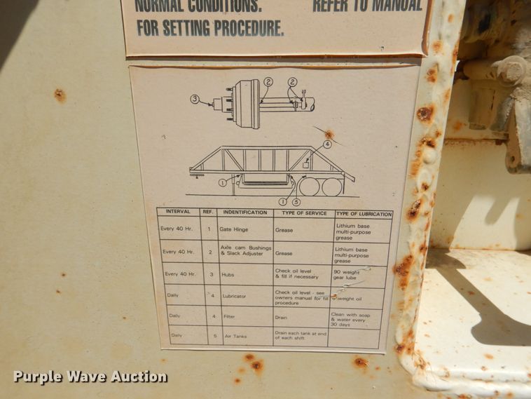 image for item DJ0410 1997 Ranch Manufacturing Co  bottom dump trailer