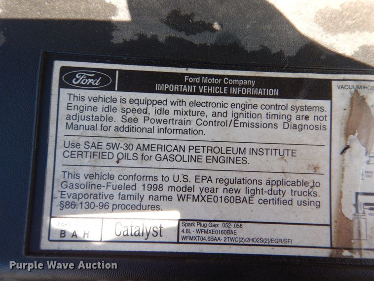 image for item DJ0412 1998 Ford F150  SuperCab pickup truck