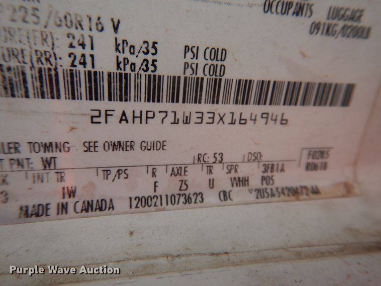 image for item DJ4792 2003 Ford Crown Victoria Police Interceptor