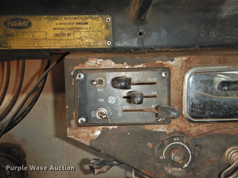 image for item DJ8375 1985 Peterbilt 359  dump truck